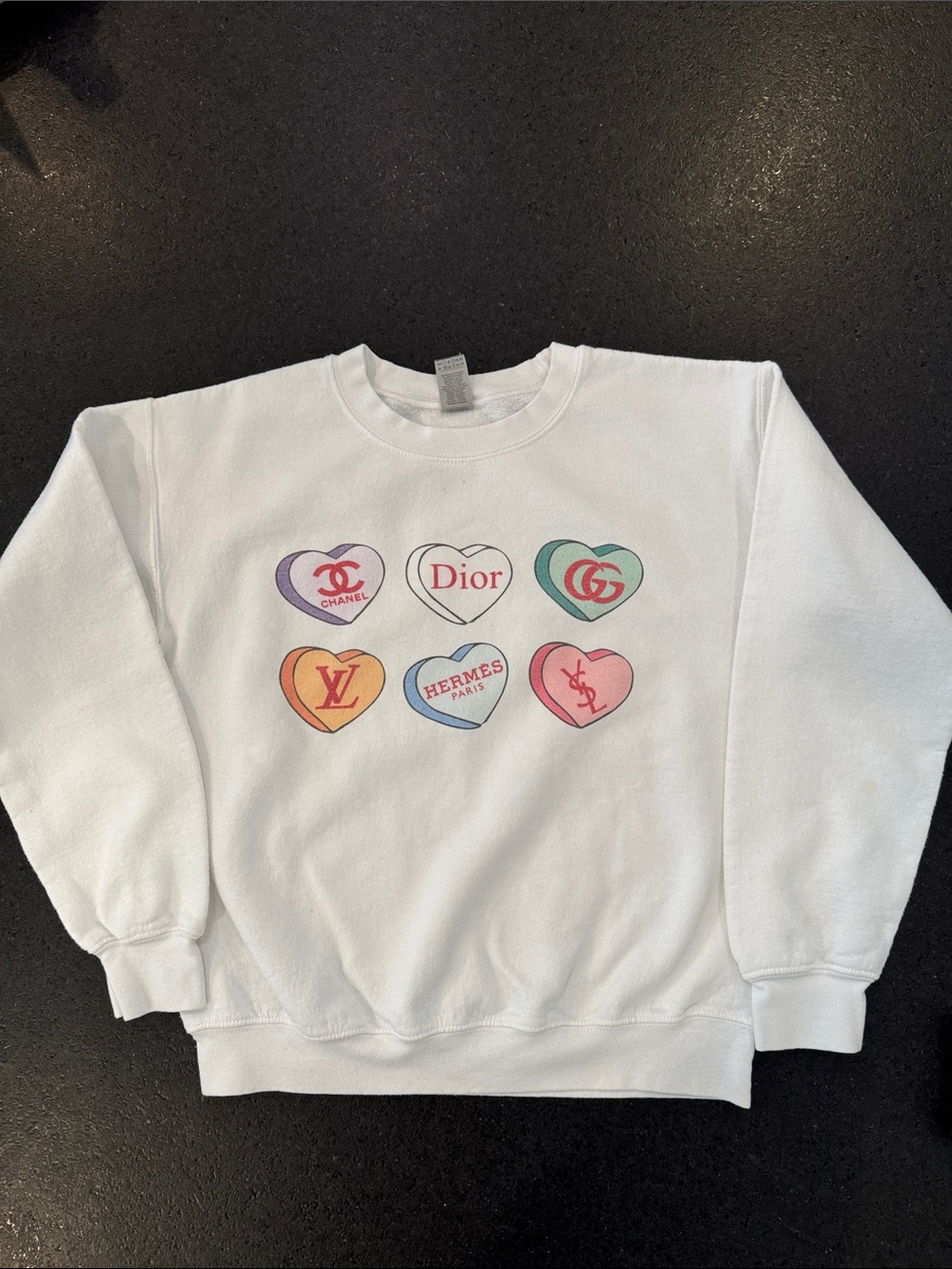 Women's Valentine Conversation Hearts Sweatshirt